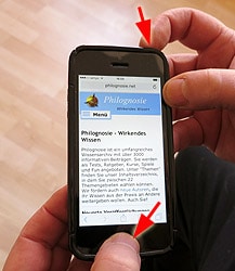 iphone Screenshot Bildschirmfoto machen anleitung