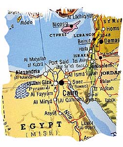 Karte von Israel
