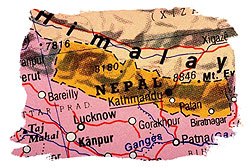 Karte von Nepal