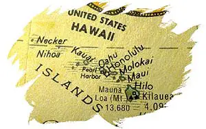 Landkarte von Hawaii