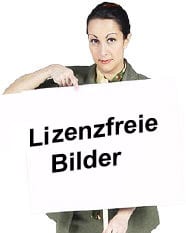 Nur lizenzfreie Bilder und Fotos verwenden