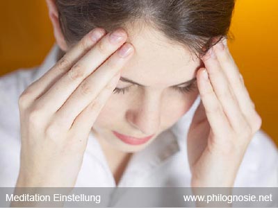 Meditation Einstellung Vorbereitung