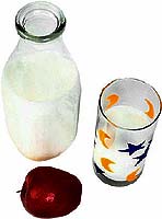 Schönheitsrezept mit Milch Milchmaske