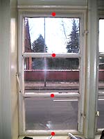 montiertes Vorfenster
