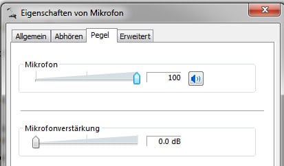 Mikrofon PC einschalten aktivieren Lautstärke einstellen