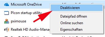 Hintergrundprogramme aus Autostart entfernen abschalten deaktivieren