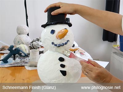 Schneemann selber machen finish