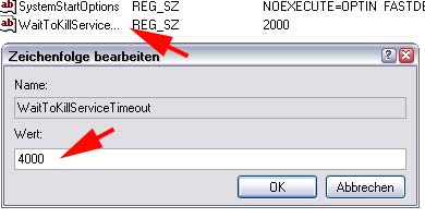 Windows schneller mit der Registry herunterfahren