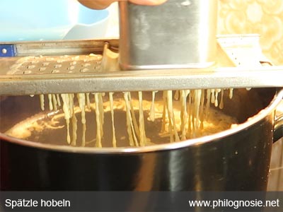 Spätzle selber machen hobeln