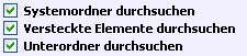 Sucheinstellung f&uuml;r fehlende Programm-Icons