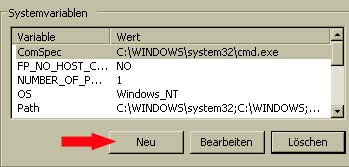 Systemvariablen definieren