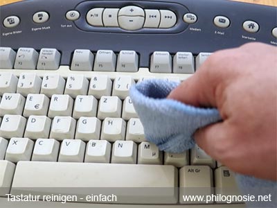 Tastatur reinigen oberflächlich