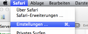 Temporary Internet Files mit Safari löschen