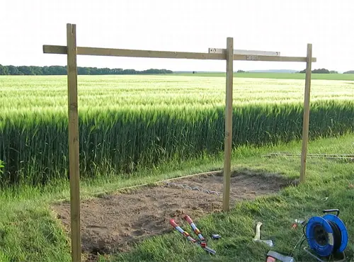 Überdachung Regenschutz Tomaten Unterkonstruktion