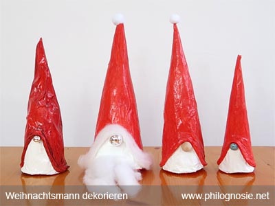 Weihnachtsmann dekorieren