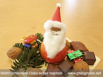 Weihnachtsmann für Kinder als Deko für Weihnachten