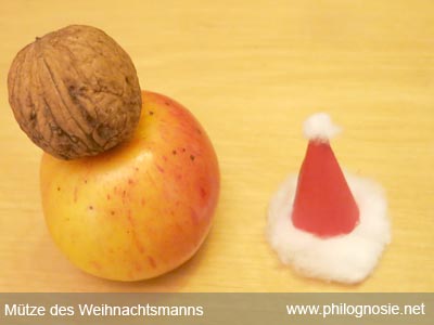 Weihnachtsmann Bart basteln machen