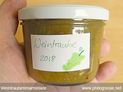 Weintraubenmarmelade selber machen