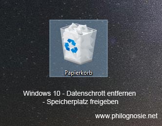 Datenmüll entfernen Windows 10