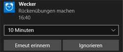 Windows 10 PC Wecker einstellen