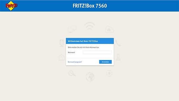 Router Menü im Browser öffnen Fritzbox