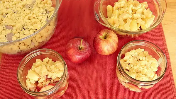 Apfel Crumble Rezept