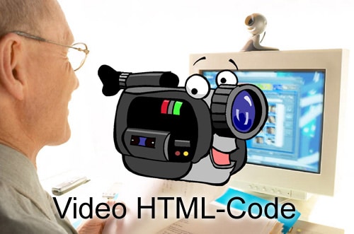 Video mit HTML-Code in die Homepage einbauen einbetten