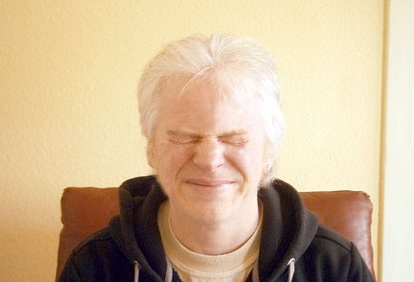 Augen zukneifen