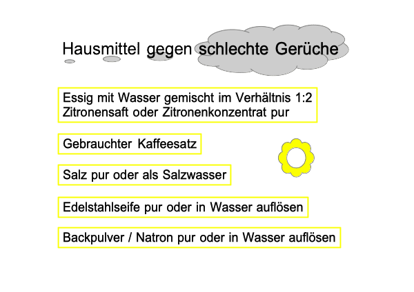 Hausmittel gegen schlechte Gerüche