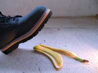 Banane rutschen