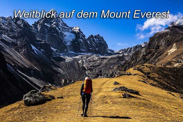 Weitblick auf dem Mount Everest