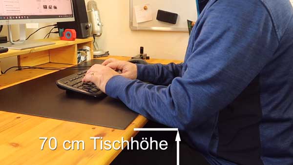 Ergonomie Tischhöhe optimieren
