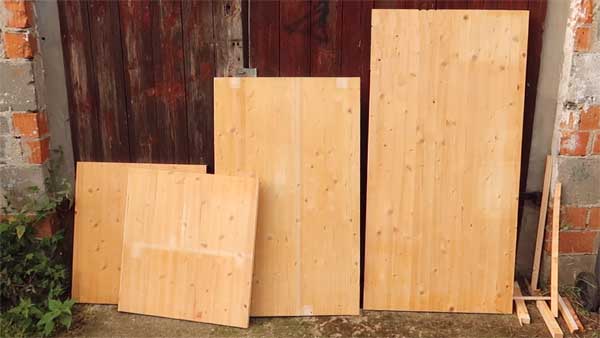 Material Holz für Schreibtisch einkaufen Maße