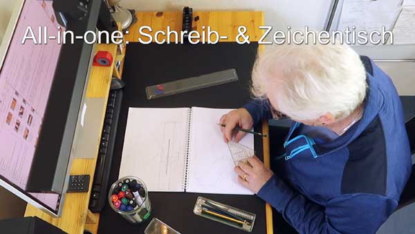 Gestaltung Idee multifunktionaler Schreibtisch