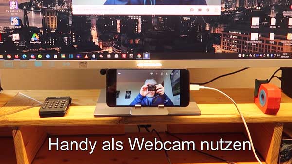 Gestaltung Idee Handy als Webcam