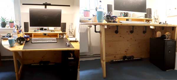 Einfacher PC-Schreibtisch zum Selber Bauen