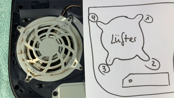 PS5 Lüfter ausbauen und reinigen