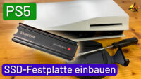 SSD-Festplatte in PS5 einbauen