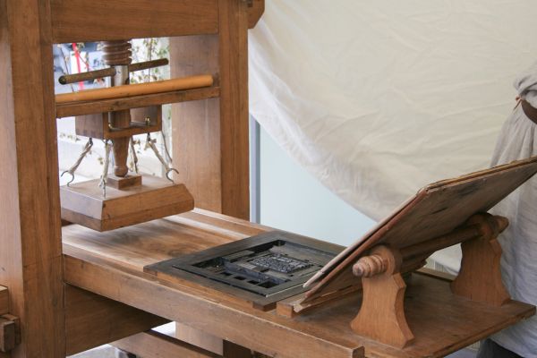 Druckerpresse von Gutenberg