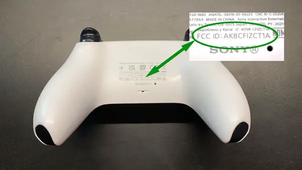 PS5 Controller Seriennummer finden