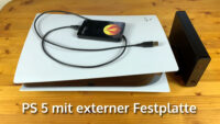PS5 Speicher mit externer Festplatte erweitern